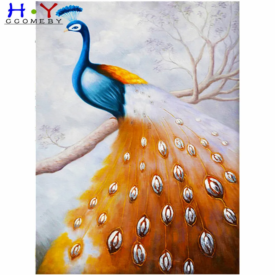 

Diamond Painting Full Square animal Peacock Cross Stitch Diamond Embroidery Animals Picture Of Rhinestones Home Decoration