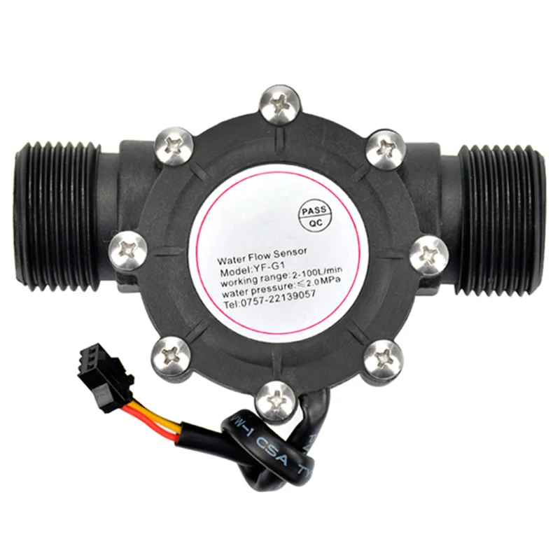 1Pcs Water Flow Sensor DN25 DC3.5-24V 1 Inch 2-100L/Min Hall Flowmeter Heat Pump Heater Meter Switch Counter | Инструменты