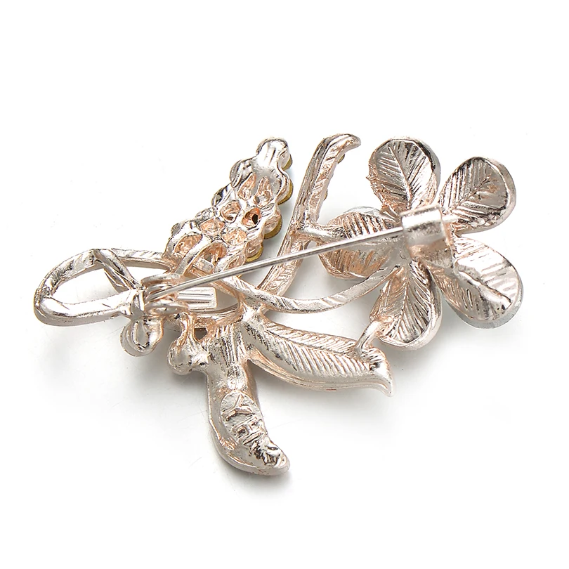 IYOE брошь в форме цветка со стразами булавка горный хрусталь ювелирные изделия