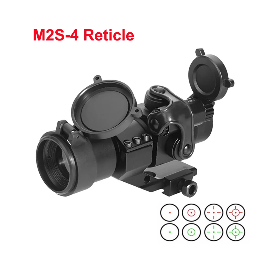 

Holographic Red Dot M2 Hunting Optic Telescope 4 Reticles Riflescope with 20mm Cantilever Bracket Collimator Sight Sniper Gear