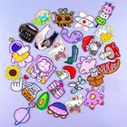 Симпатичные животные, патчи для утюга, космос динозавра, полосы, вышитые патчи для детей, наклейки для одежды, DIY аппликации