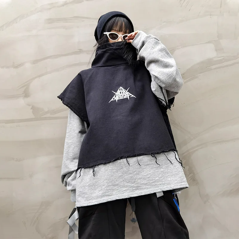 

Осенний женский свитер с капюшоном, короткий корейский модный брендовый дизайн, Свободный Топ с длинным рукавом, свитшот, новинка 2021, эксклю...