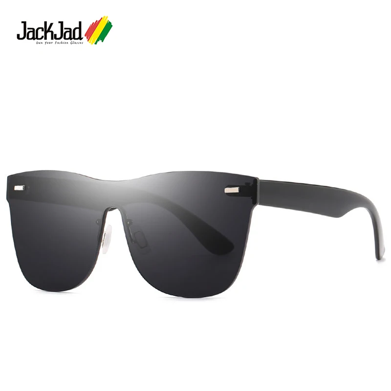 Солнечные очки JackJad без оправы для мужчин и женщин зеркальные модные