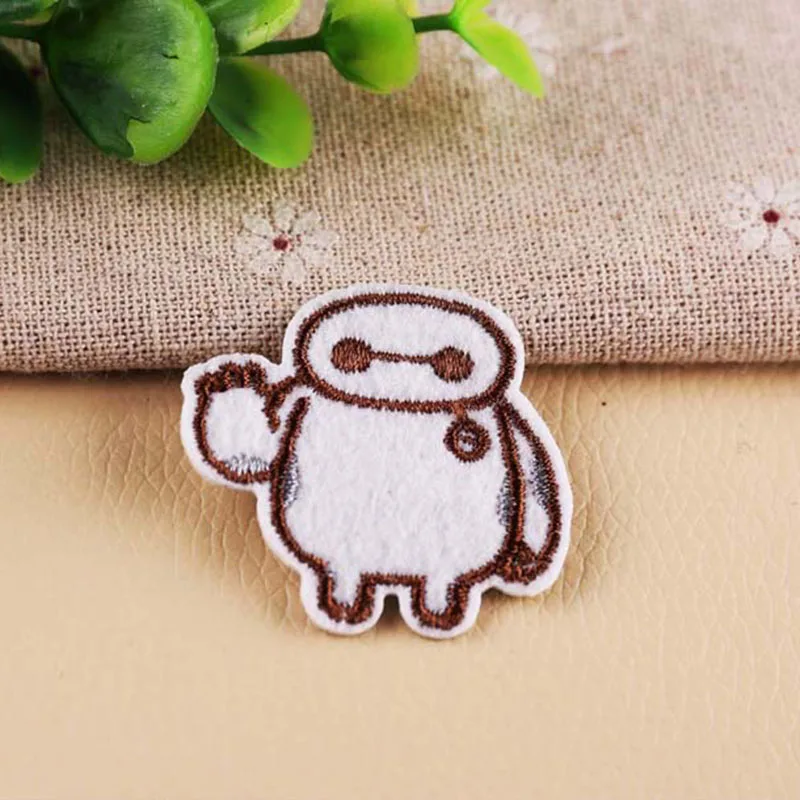 Вышитые тканевые наклейки Disney Baymax Мультяшные аниме-фигурки большого героя 6