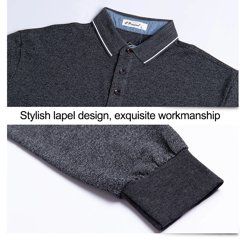 Новинка 2020 мужская рубашка Поло хлопок Осень-зима удобная приталенная длинные