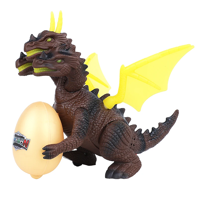 Электрический авто ходьба динозавр игрушки модель T-rex динозавриос светодиодный