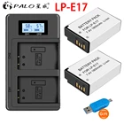 Аккумулятор Palo LP-E17 LPE17 LP E17 1800 мАч + умное быстрое зарядное устройство usb для Canon EOS 200D M3 M6 750D 760D T6i T6s 800D 8000D и т. д.