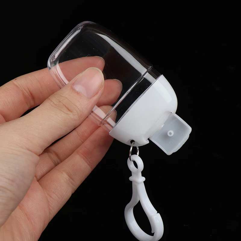 

High Quality 30ml Portable Empty Hand Sanitizer Travel Small Cleaning Keychain Squeeze Bottle Refillable Travel Lotion Bottle