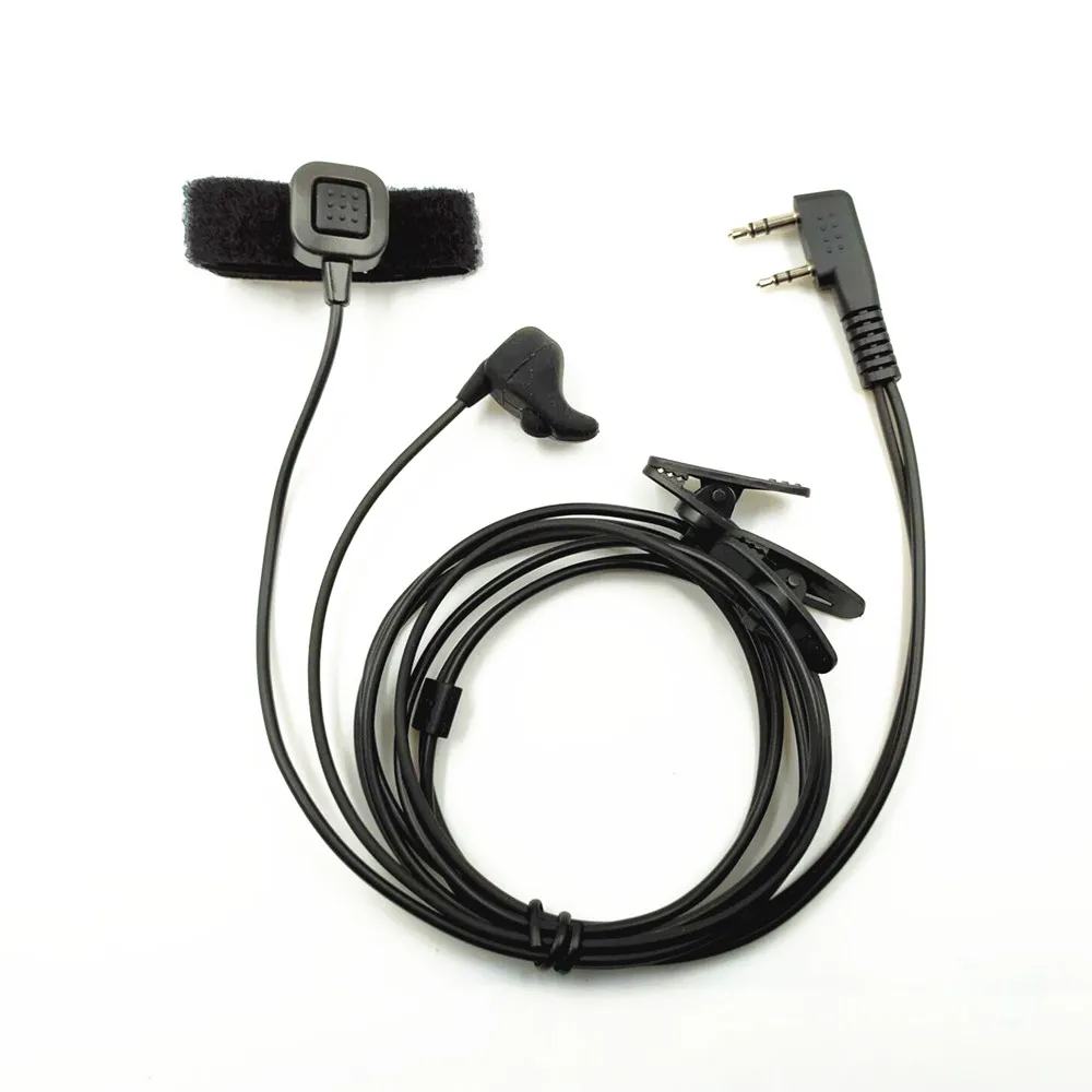 Вибрирующие наушники вкладыши с микрофоном динамик 2 в 1 гарнитура PTT пальцами для