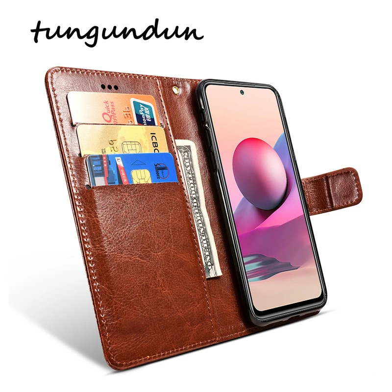 Чехол для Xiaomi Redmi Note10Pro защитный чехол из искусственной кожи телефона Note 10 с