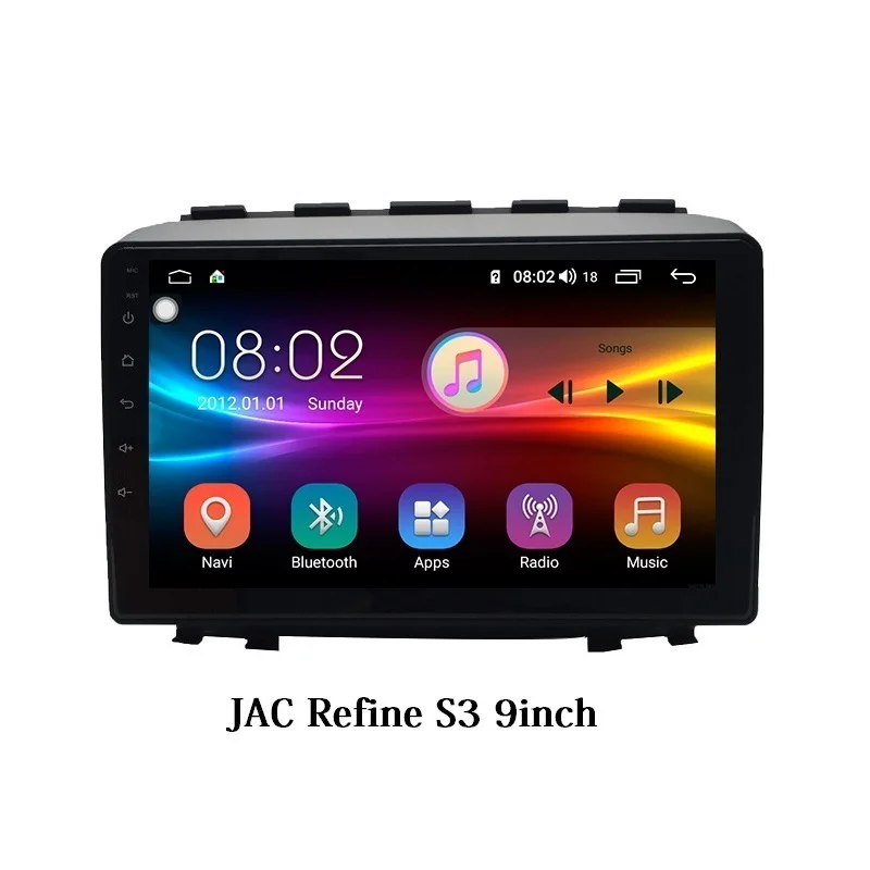 Автомагнитола Android 8,1 8-core 4/64G для JAC уточнить S3 с BT GPS DSP поддержка руль Управление WI-FI и 4G интернет