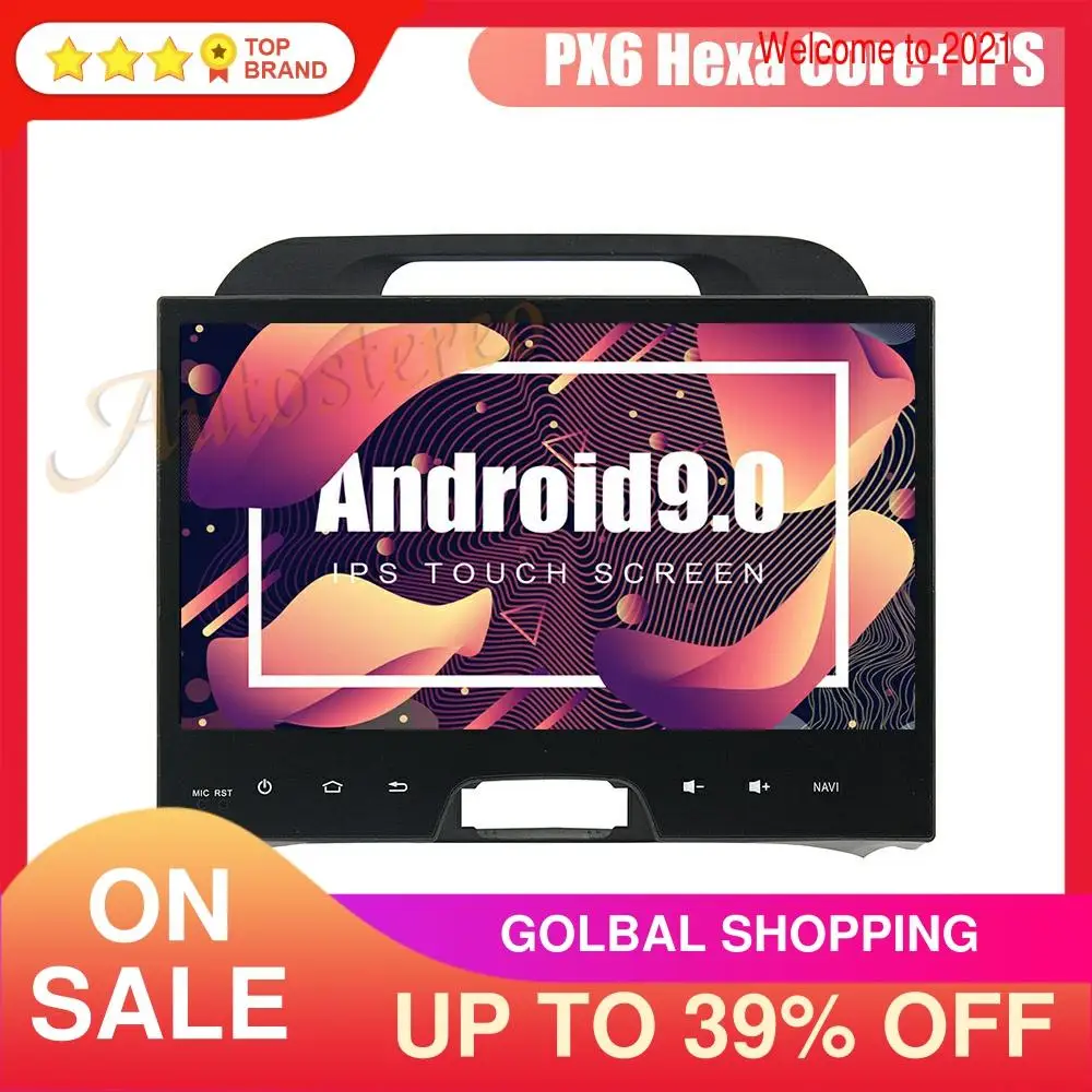 Автомобильный DVD плеер на Android 9 0 GPS навигатор для KIA SPORTAGE 2010 + автомобильный