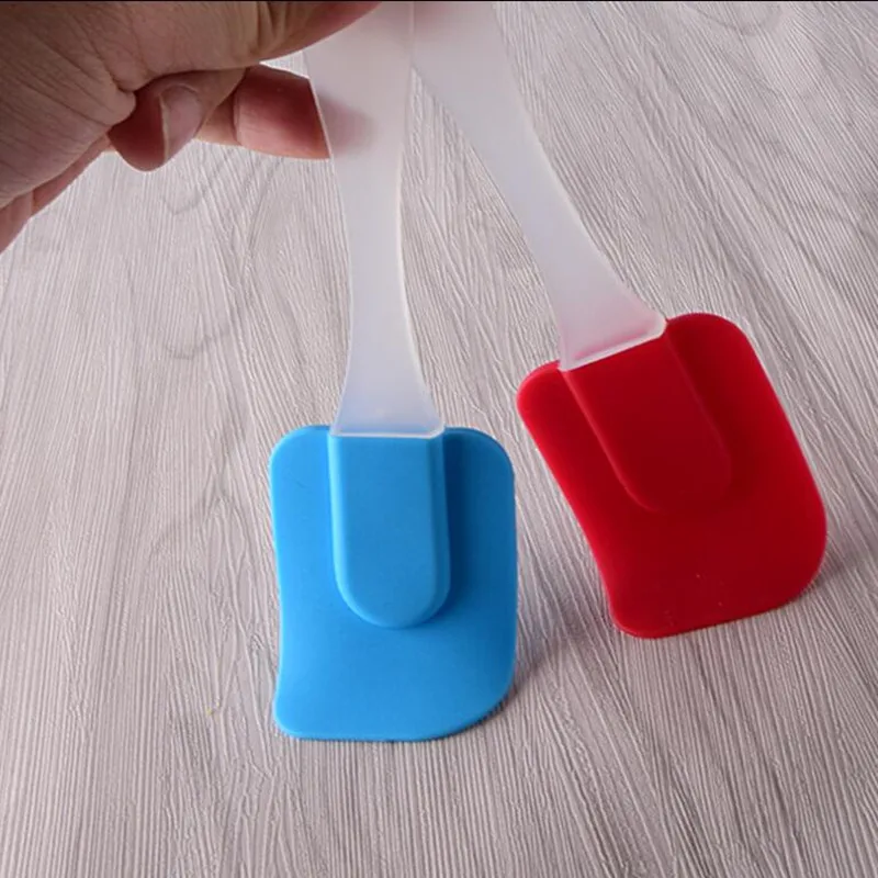 Силиконовый шпатель для выпечки скребок крема масла торта металлическая