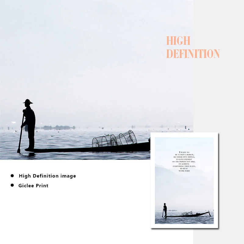 

Scandinavian Sea Beach Landscape Canvas Poster Life Quote Nordic Decoration Wall Art Print Painting Nature Decorative Picture