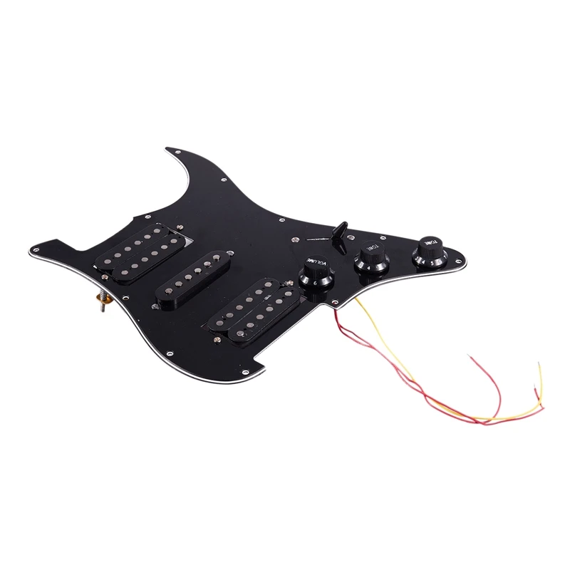 Загруженная Предварительно Проводная электрогитара Pickguard 11 Отверстия Hsh Pickups