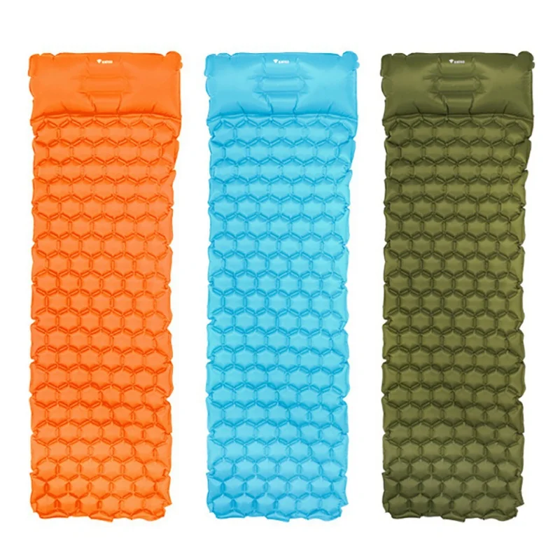 

Air Mattress Sleeping Pad Fast Filling Air Bag Super Light Inflatable Mattress with Pillow Life Rescue Cushion Pad