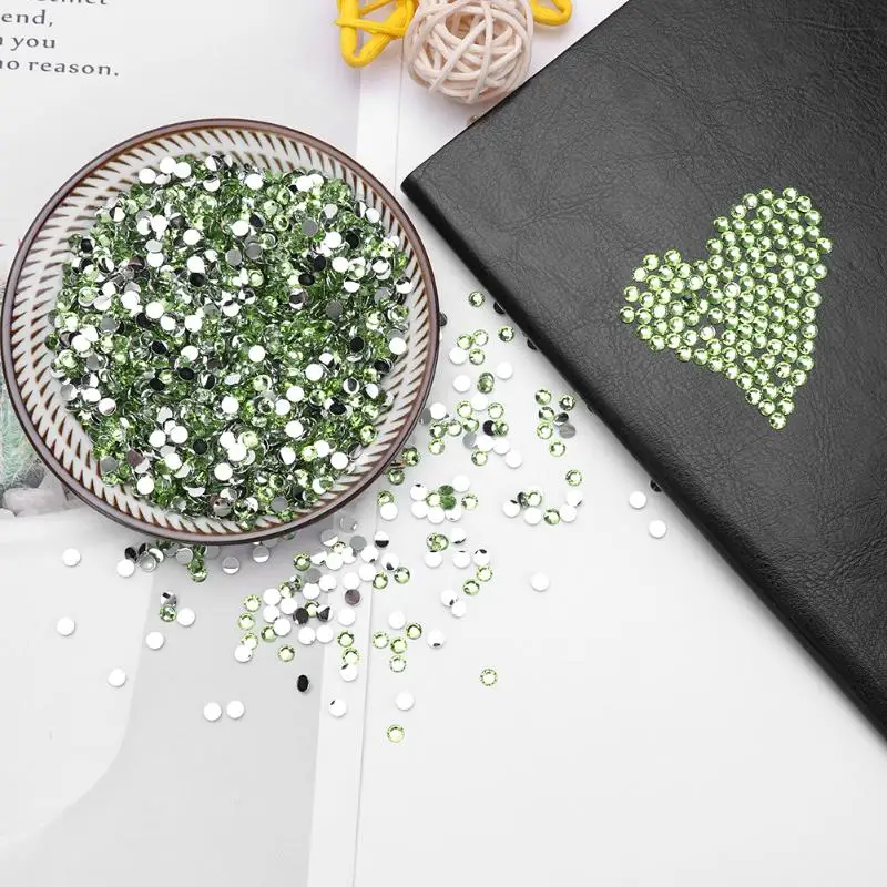 30 г 4 мм Стразы с блестками и кристаллами акриловые драгоценные камни плоской