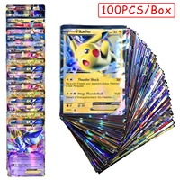 100pcsbox new pokemon gx energy card collection cards non repeat pokemon english card cartas pokemon kid toys