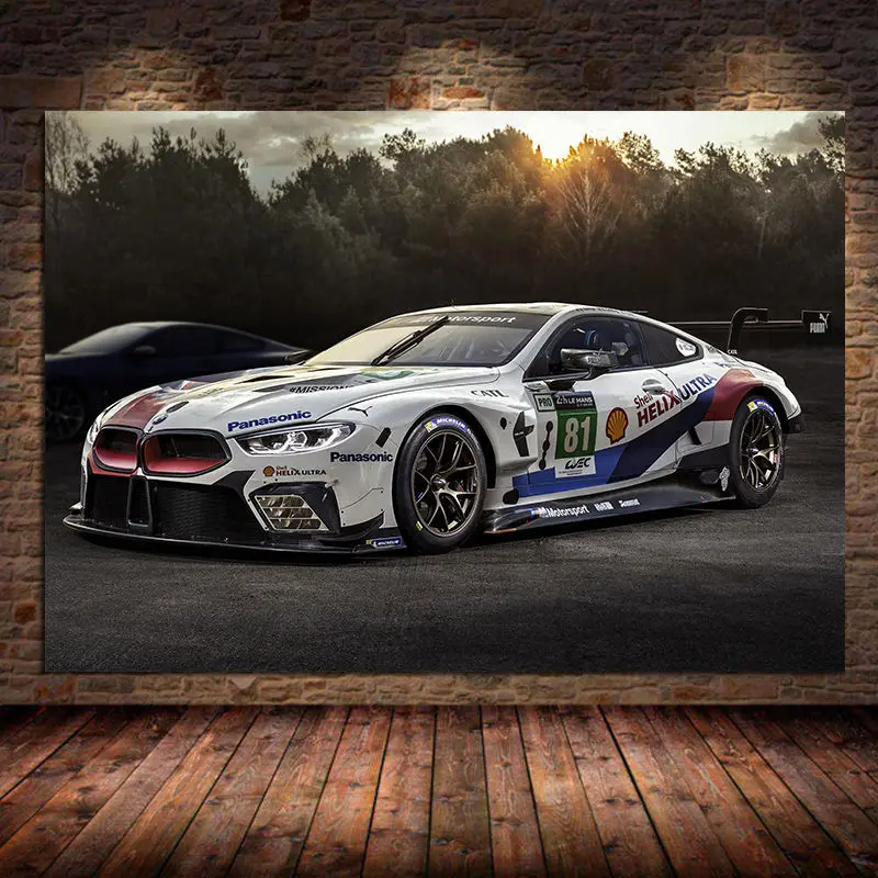 Ретро-коллекция BMW Power M3 E30 супергоночный автомобиль картина плакат Настенная