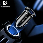Универсальное автомобильное зарядное устройство FLOVEME аа с двумя USB-портами для быстрой зарядки