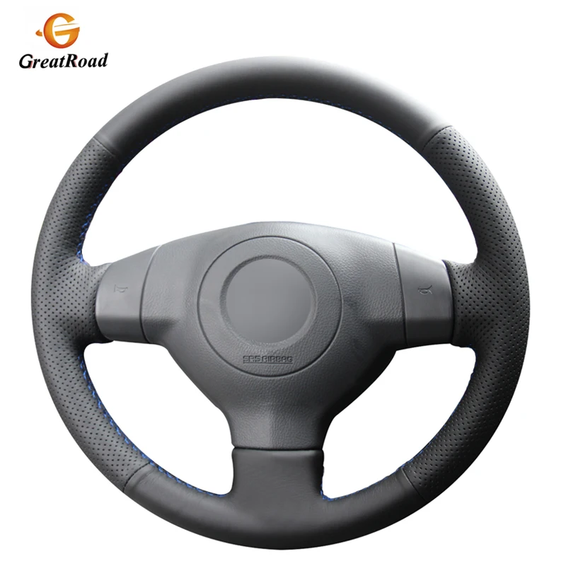 

Hand-stitched Black Genuine leather Car Steering Wheel Cover for Suzuki SX4 2006-2013 Alto 2009-2015 Swift 2005-2011 Opel