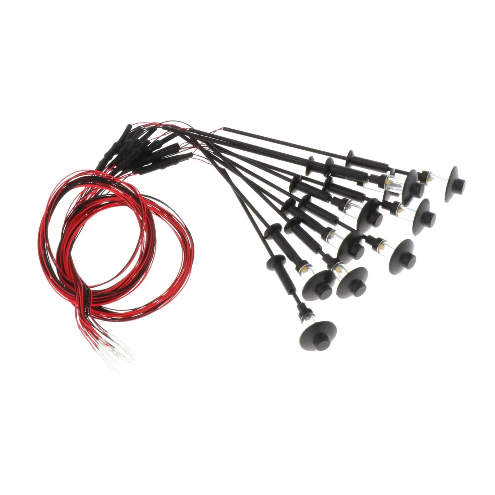 10 моделей железнодорожных уличных фонарей теплый белый свет HO TT N Scale Led 1: 100 |