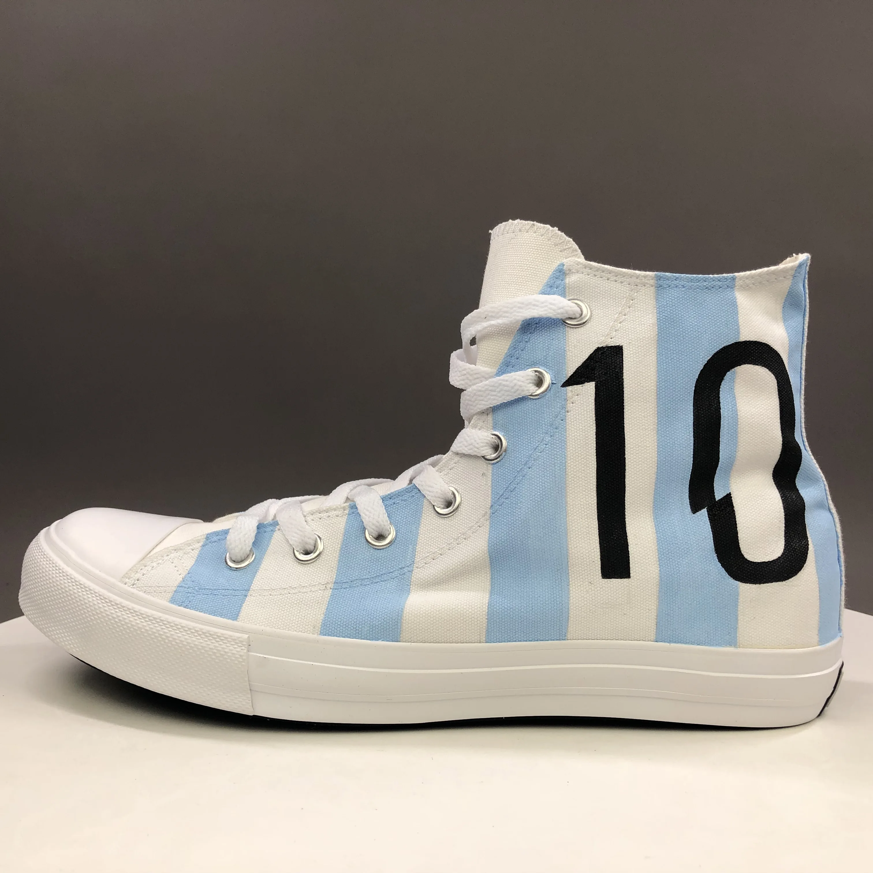 Кроссовки с высоким берцем Wen белые парусиновые кроссовки изображением