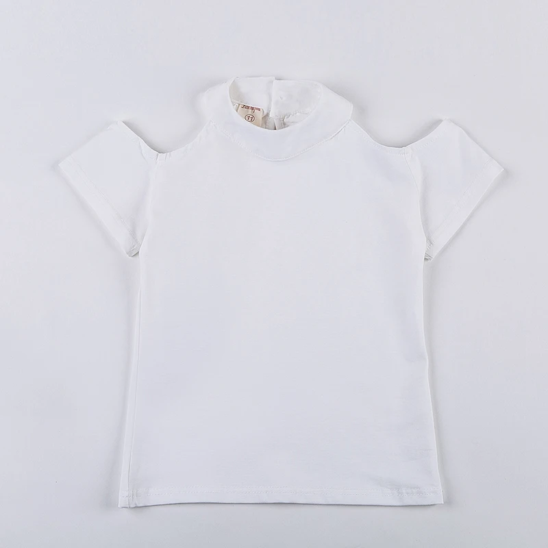 Детская футболка для девочек детские футболки с коротким рукавом и вырезами топ