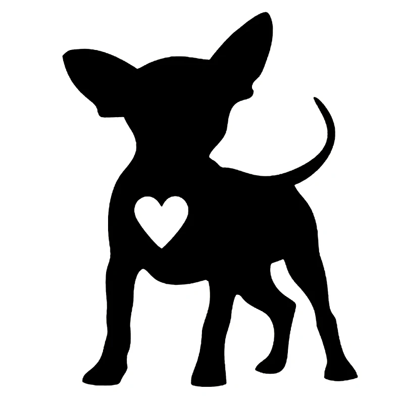 

наклейки на авто Чихуахуа водонепроницаемые наклейки на машину наклейка для авто автонаклейка стикер этикеты винила наклейки стайлинга автомобилей украшения на бампере автомобиля заднее стекло