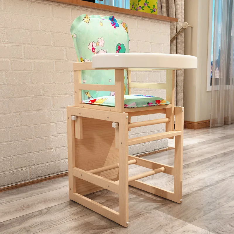 

Highchairs solid wood child seat multifunctional baby chair baby dining chair supports a generation of shipping can be