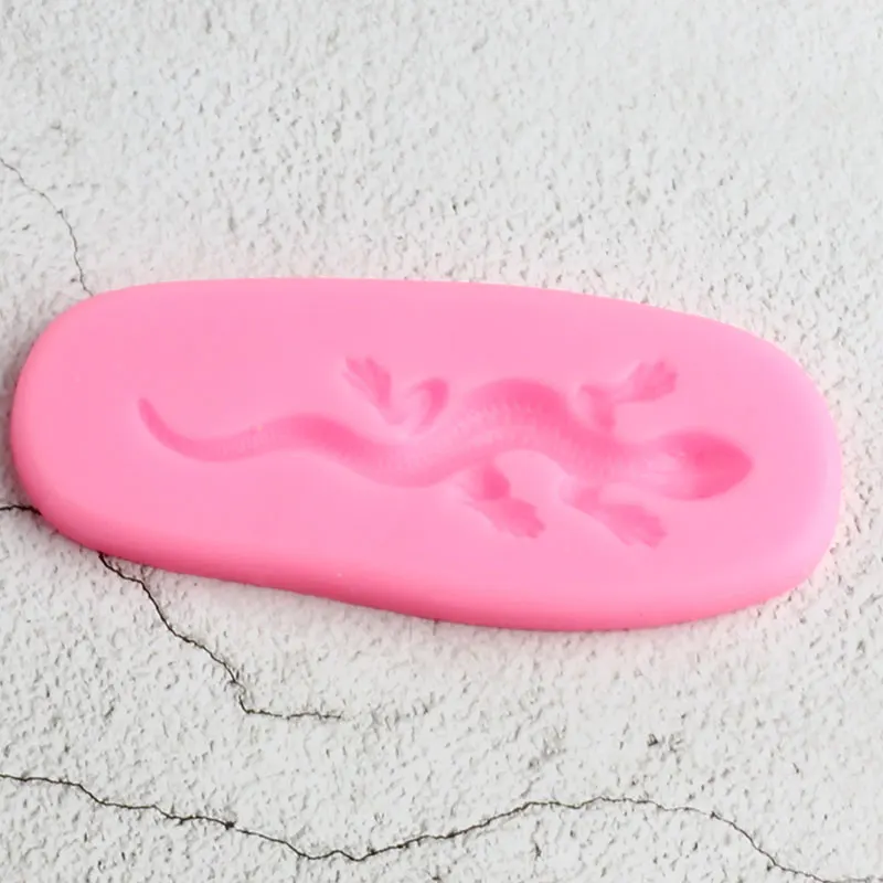 Гибкая силиконовая форма Gecko в виде ящерицы полимерная глина конфеты помадка