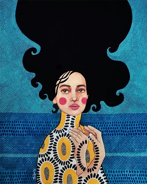 

Картина на холсте "Принцесса с красными волосами"