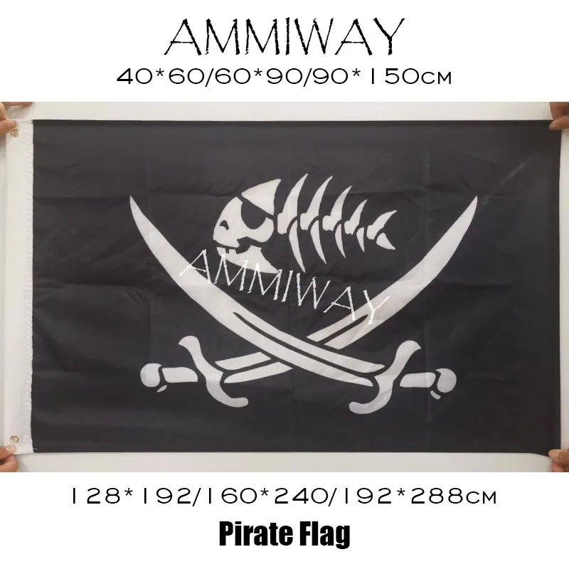 Бандана AMMIWAY с рисунком красного алый Роджер пиратские флаги и баннеры череп