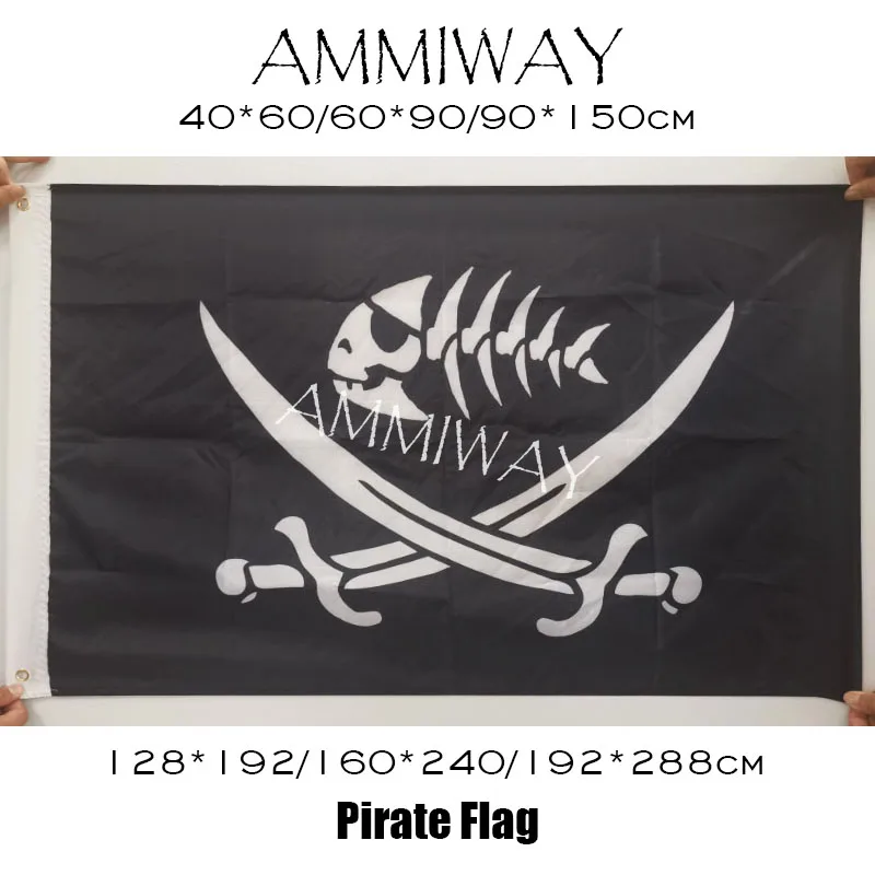 AMMIWAY 90x15 0 см/128*192 см/160*240 см Мультяшные повязки на голову с черепом скрещенные
