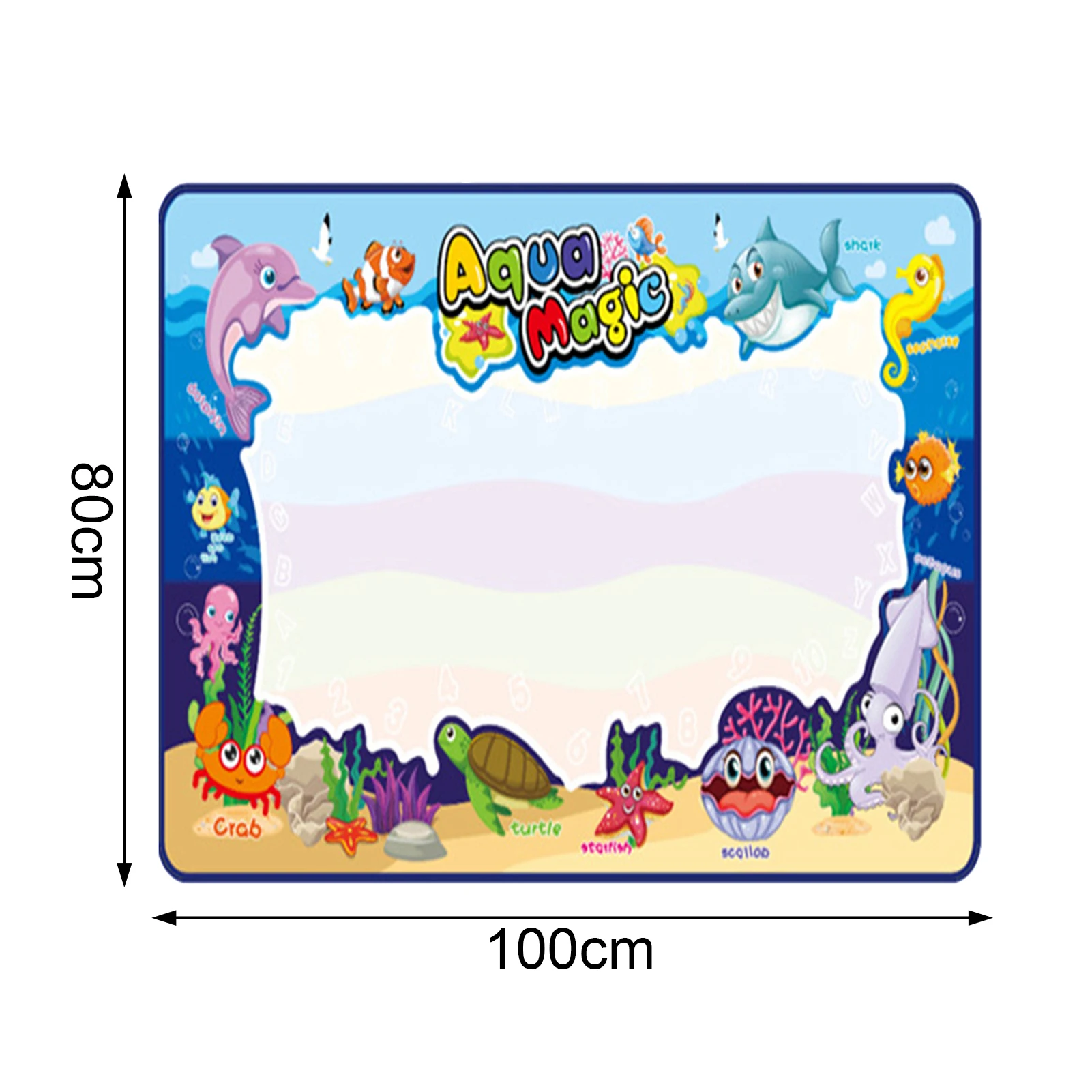 

Magic Water Drawing Doodle Mat Toys For Children Carpet Cloth Coloring Mat Set For Kids Water Painting Set Doodle Pen Brush