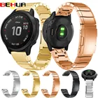 Ремешок для часов Garmin Fenix 5S5S 6S6S Pro Plus, металлический, нержавеющая сталь, 20 мм