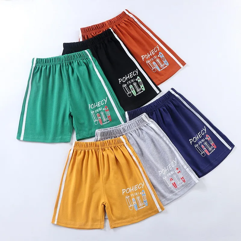 

Детские летние шорты для мальчиков, детские хлопковые шорты, однотонные модные пляжные шорты для младенцев, свободные шорты для девочек