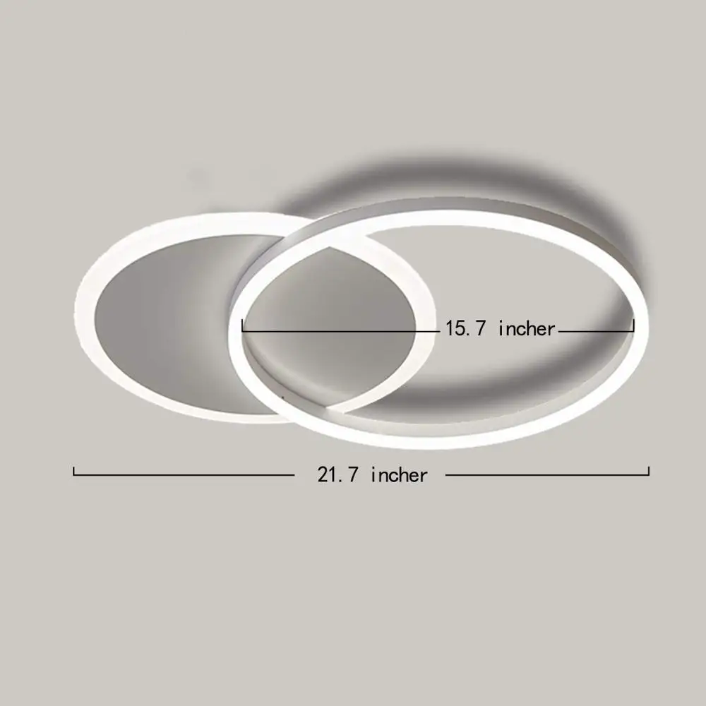 Ganeed современный кольцо круглая потолочная панель округлая светильник 37 Вт