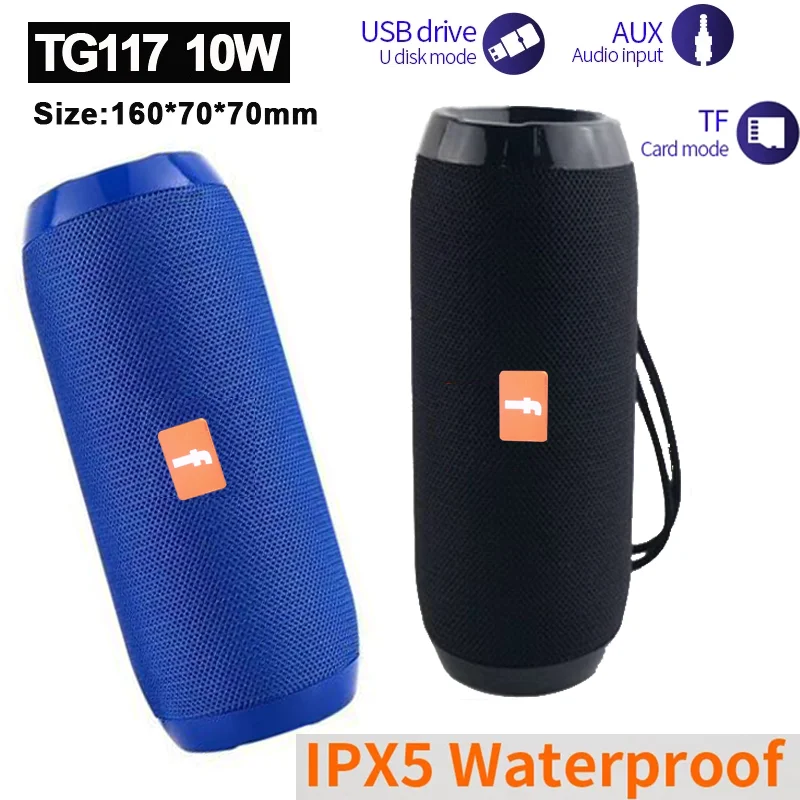 Портативный беспроводной Bluetooth оригинальный динамик мощный уличный бас HIFI TF