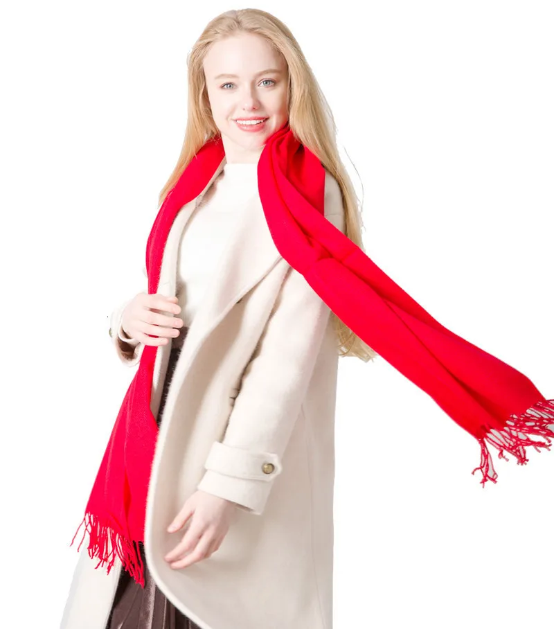 Сплошной цвет шарф имитирующий кашемир мужской мама сплошной кисточки