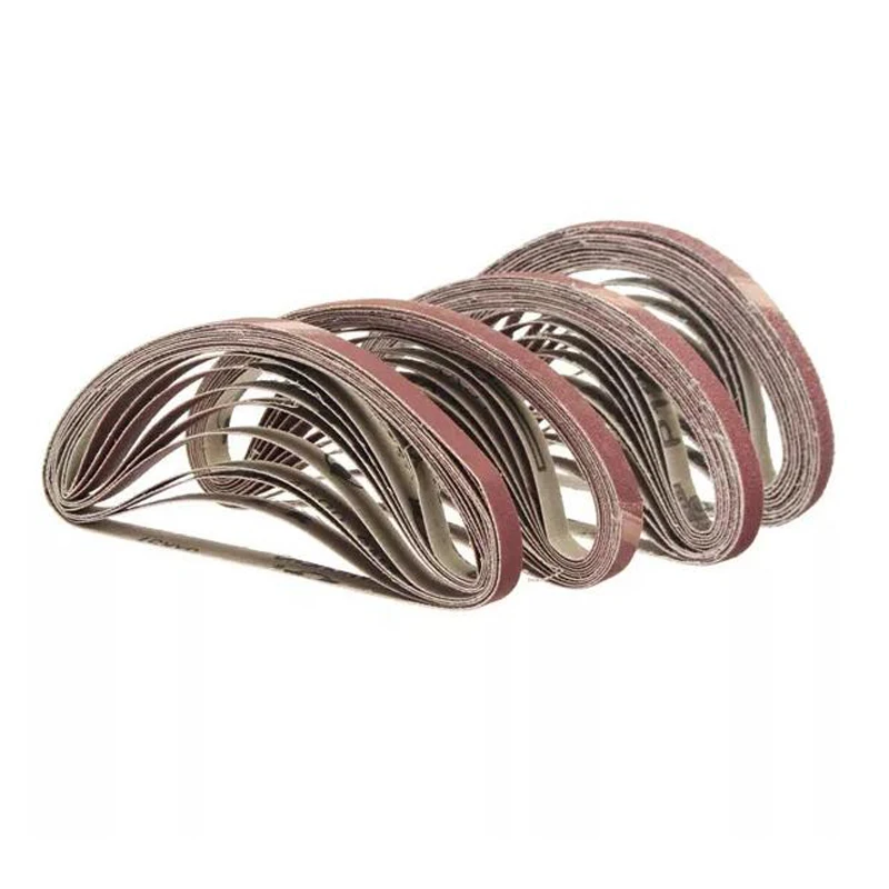 WENXING 10 pcs/set 330*10mm 40-400 Grits Abrasive Sanding Belts Sander Grinding Polishing Tools For Wood Soft Metal | Инструменты