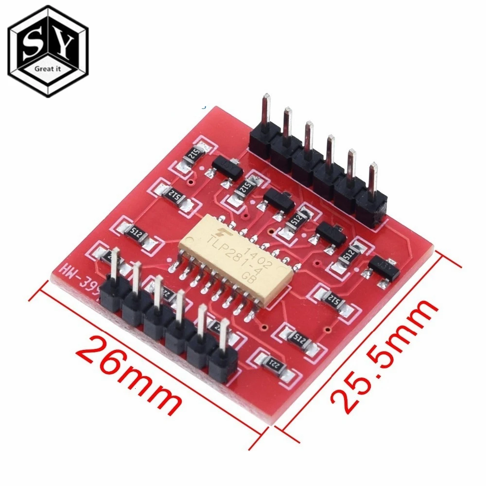 TLP281 4 CH 4-канальный опто-изолятор IC модуль для Arduino Плата расширения высокий и