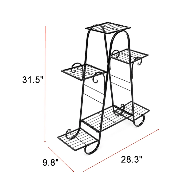 

6 Layers Flower Stand Indoor Multi-story Flower Stand Rack Floor-standing 62*22*84cm Living Room Balcony Flower Pot Shelves