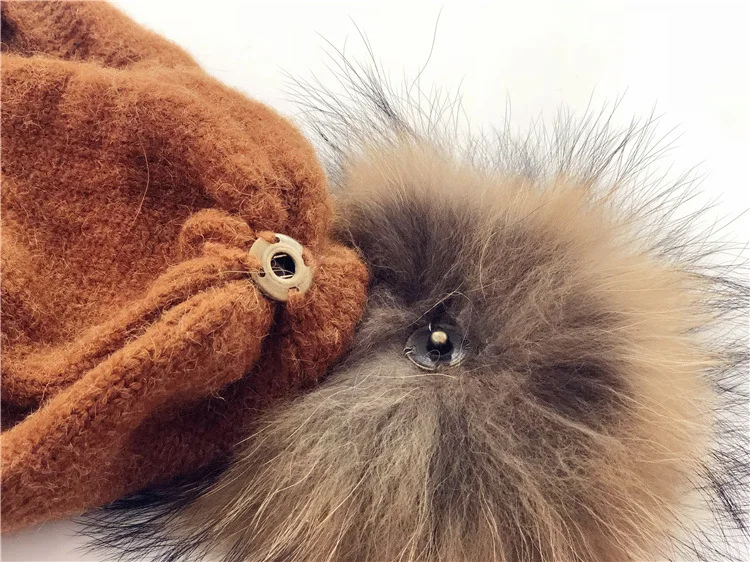 Вязаная шапка для мальчиков и девочек 0-6 лет детская осенне-зимняя теплая |