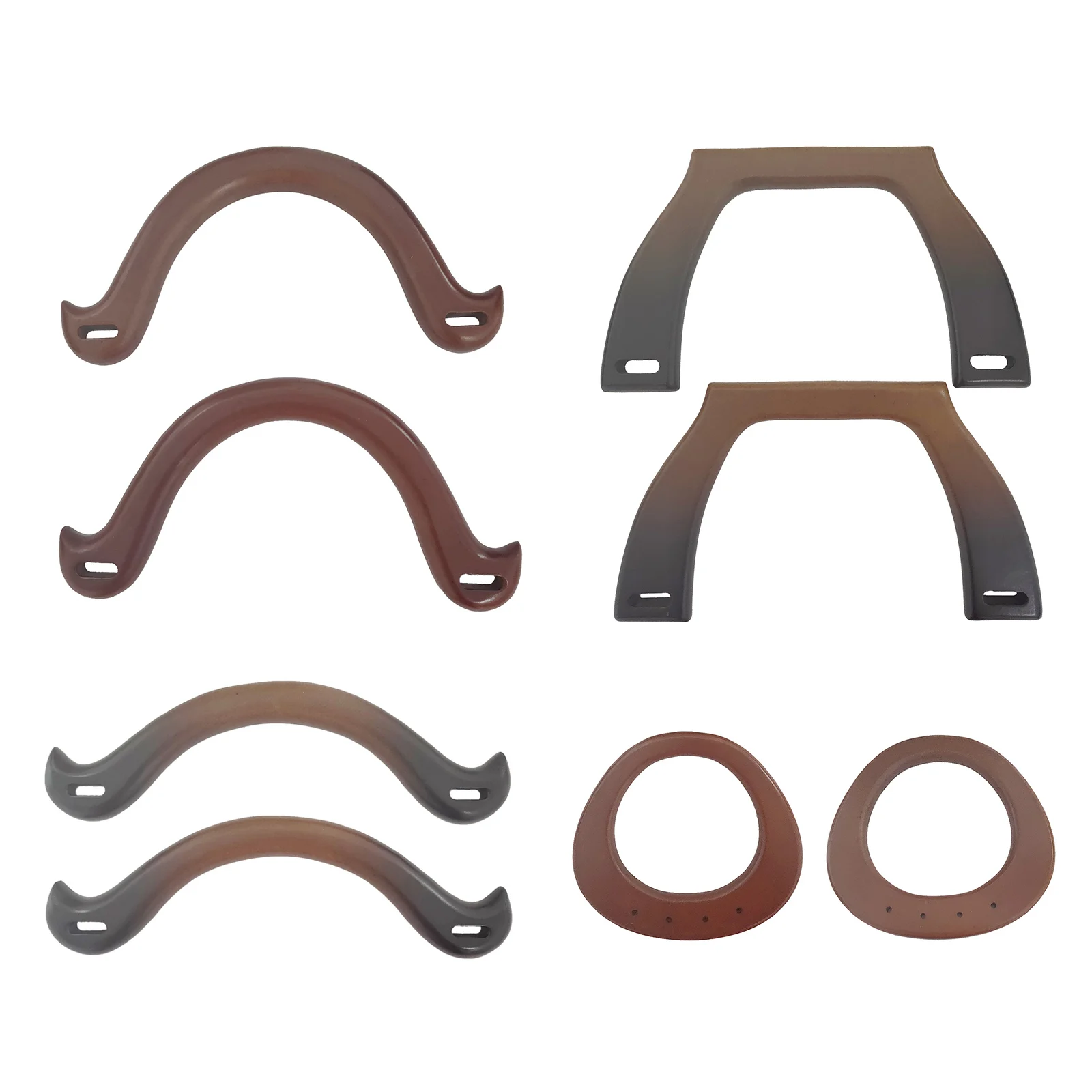 

2x Retro Handles Replacement Wood Purse Handles for DIY Handbags Bag Making