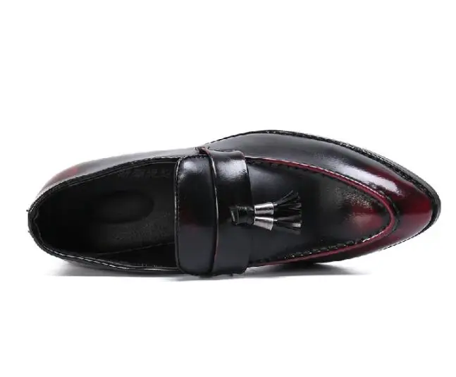 Мужские классические туфли из натуральной кожи на низком каблуке | Обувь