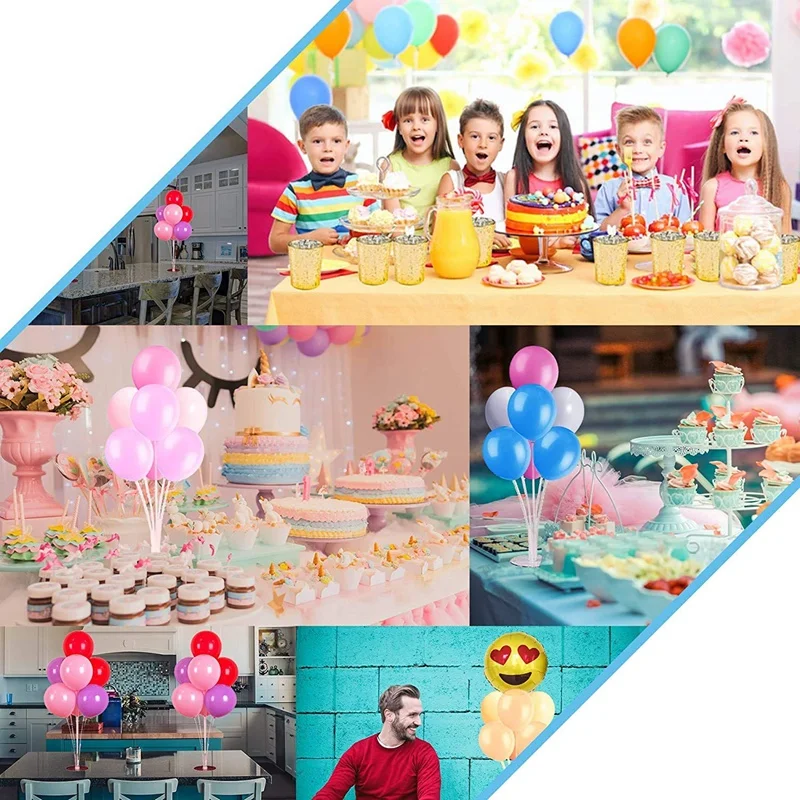 

Balloon Stand Holders Kit for Party and Wedding Decorations Celebrations 10 Sets Balloon Stand Holders Kit