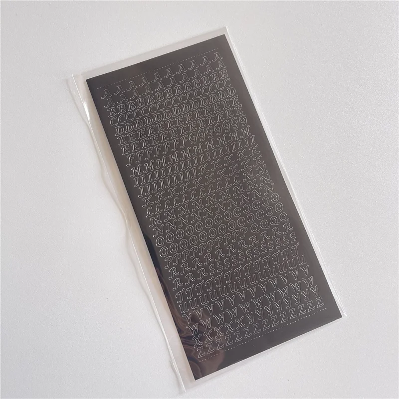 1 шт. бронзового цвета цвета: золотистый серебристый с буквами и цифрами