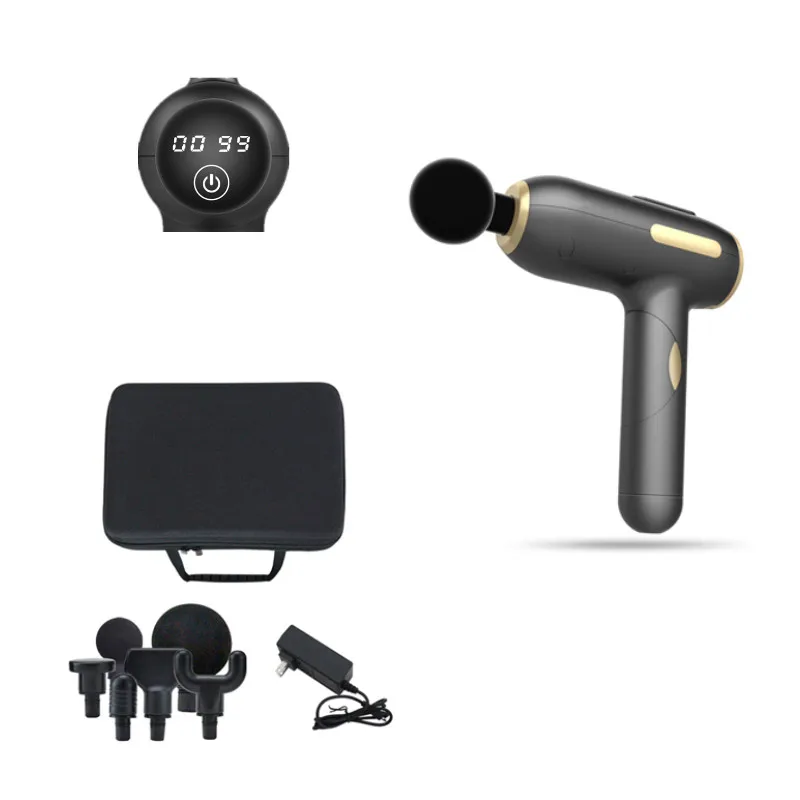 Массажный пистолет для глубоких тканей ручной массажер мышц с портативным