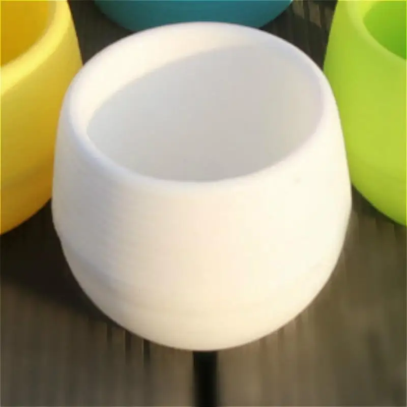 Круглые красочные вазы современные мини пластиковые цветочные горшки